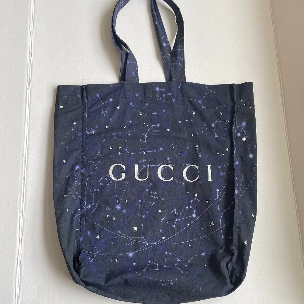 Gucci Limited Edition Navy Constellation Small Tote Bag